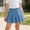 Style3-Blue girls shorts, variant on Maqroz Girls Denim Shorts Elastic Waist Casual Summer Jean Shorts Solid Color Soft Comfortable Bottoms 2-14 Years