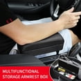 thumbnail image 5 of kanaroous Car Armrest Box Elbow Support Adjustable Car Center Console Arm Rest Car Styling Auto Seat Gap Organizer Arm Rest Box Ornaments Black black line, 5 of 6