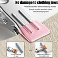 thumbnail image 3 of 72 Pack Stainless Steel Metal Clothes Pins with Hooks, Windproof Colored Clothespins, Heavy Duty Clothing Clips, Outdoor Clothes Pegs for Laundry Clothesline Chip Bag Food Towel Socks, 3 of 8