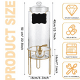 thumbnail image 5 of 1.5 Gallon Drink dispenser, Glass Beverage Dispenser With Stand, Drink Dispensers for Parties With Stainless Steel Spigot + Marker & Chalkboard 100% Leakproof. Perfect For Parties And Daily Use, 5 of 6