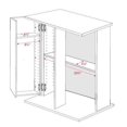 thumbnail image 2 of Prepac Manufactured Wood Locking Media Storage Cabinet, 2 of 3