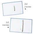thumbnail image 4 of 2 Holes 3 Holes Binder Folder Clear Label Window Hold 220Sheets Document Folder, 4 of 14