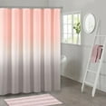 thumbnail image 5 of Lksixu Pink Shower Curtain Set with 12 Hooks 71x71" Pink and Gray Gradient Waterproof Quick-Drying Hotel Quality Nordic Style Bathroom Decor for Bathrubs Spa, 5 of 5