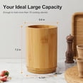 thumbnail image 4 of Wooden Utensil Holder, 360° Rotating Kitchen Utensil Holder for Counter, 7.2" Large Cooking Utensil Crock for Countertop, Utensils Organizer for Cooking Spatula Storage, 4 of 6