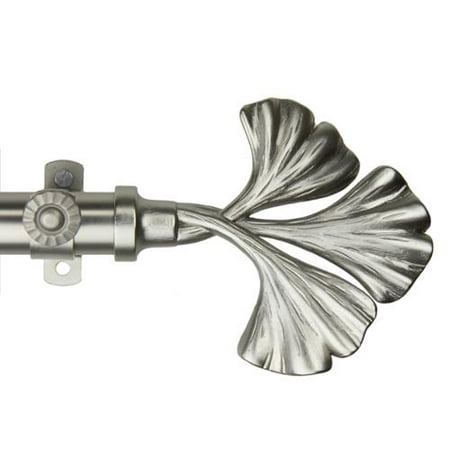 Curtains Ideas curtain rod walmart : Window Trend Luck Adjustable Satin Nickel Curtain Rod - Walmart.com