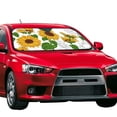 thumbnail image 2 of Disketp Windshield Sun Shade, Car Sun Shade For Front Window Plump Sunflower And Sketch Sunshades Sun Visor Protector Blocks Uv Rays Foldable, 2 of 9