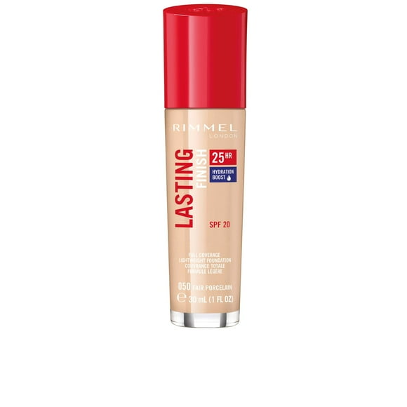 Porcelana transparente Foundation Rimmel London Lasting Finish 25 HR 50