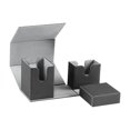 thumbnail image 3 of Estuche organizador para baraja de cartas perfke soporte para cartas coleccionables negro gris, 3 of 9