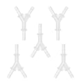 thumbnail image 1 of Conectores de manguera de vacío en forma de Y de 11/64" para automóviles, accesorios de línea de vacío de 3 vías translúcidos, 5 piezas, 1 of 7