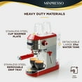 thumbnail image 4 of Mixpresso 15-Bar Automatic Espresso Machine with Milk Frother, 37 Oz, Red, 4 of 7