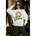 thumbnail image 7 of Women's Gameday Couture  White Pittsburgh Steelers Script Logo Oversized Premium Fleece Pullover Sweatshirt, 7 of 7