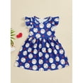 thumbnail image 2 of Bagilaanoe Toddler Baby Girl Summer Dress Fly Sleeve A-line Dresses 6M 12M 18M 24M 3T 4T Kids Casual Swing Sundress, 2 of 8