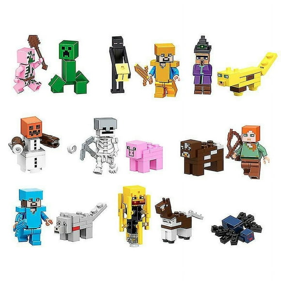 Vorallme Minecraft Compatible Minifigure Set-16 Minifigures Perfect Quality