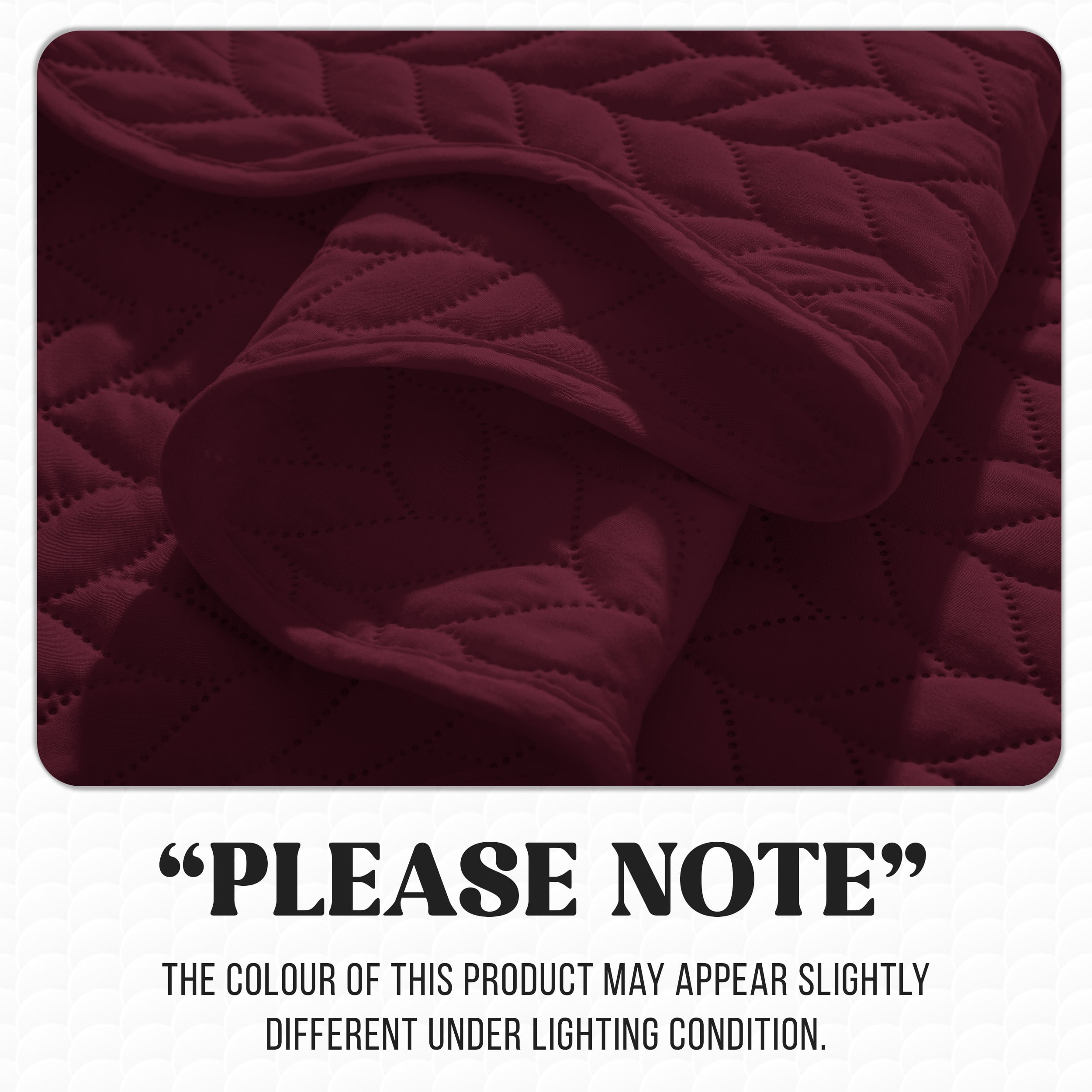 Moonlight20015 2 Piece Quilt Set Lightweight Ultrasoft Microfiber Bedding Burgundy Color Twin