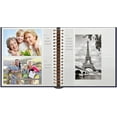 thumbnail image 2 of Pioneer Bi-Directional Spiral Bound Photo Album, Le Memo Pocket Photo Album, Solid Color Covers with Gold Trim, Holds 200 4x6" Photos, 2 Per Page, Color: Burg, 2 of 2
