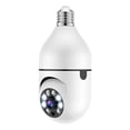 thumbnail image 3 of Cámara de bombilla HD inalámbrica con detección de movimiento, alarma, visión nocturna, imágenes nítidas, WiFi, enchufe E27, para el hogar., 3 of 14