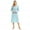 Blue, variant on Xmarks Polka Dot Nightgowns for Women Soft Cotton Sleepwear O Neck House Dress Long Sleeve Comfy Night Dress US 6-14