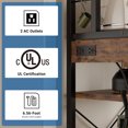 thumbnail image 4 of CazToi Industrial 6-Tier Bakers Rack with Power Outlet Ideal for Kitchen, Dining & Living Room, 4 of 8