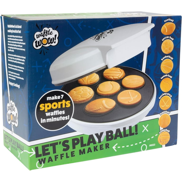 トップス Sound Sports waffle foodie soundsports Sports Waffle Maker- 7 Ball Pancakes- Electric Nonstick Baker