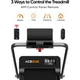 thumbnail image 4 of 2-in-1 Foldable Treadmill with 3-Level 10% Incline, Walking Pad for Home Small Office, Compact Portable Under Desk Treadmill with Handle,Dual LED Display, APP & Remote, 300 lbs Capacity, 4 of 8