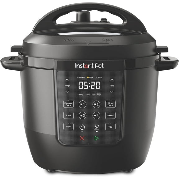 6 Qt Multi-Functional Electric Pressure Cooker With 13 Smart Programs, Easy-Release Lid, Nonstick Inner Pot & One-Touch Controls (Black)