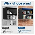 thumbnail image 4 of Metal Storage Cabinet Blue&Gray Wall Cabinets with Shelf and Locking Door - Wall Mounted Storage Cabinet for Garage Warehouse Home Office - Assembly Required, 4 of 8