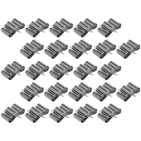 Homoyoyo 50pcs wire clips Rectangular Wire Clip for Outdoor Cable Management