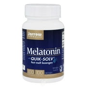 Jarrow Formulas Quik-Solv Melatonin, Supports Sleep Regulation, 300 mcg, 100 Lozenges
