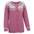 thumbnail image 5 of Fair Isle Sweater Coat For Soft Loose Knit Cardigan Long Sleeve Warm Thick Open Front Top Outerwear Cozy Fall Winter Fashion Comfortable Casual Wear, 5 of 8
