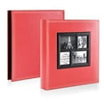 thumbnail image 2 of Ywlake Photo Album 4x6 500 Pockets Photos, Extra Large Capacity Family Wedding Picture Albums Holds 500 Horizontal and Vertical Photos Red, 2 of 3