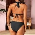 thumbnail image 4 of MSJUHEG Women's Tankini Womans Bathing Suit Floral Bikini Set Full Coverage Bikini Bikini Sets for Women Womens Bikini Swimsuits Womens Bathing Suit Tops Two Piece Swimsuit Black L, 4 of 6