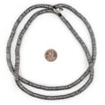 thumbnail image 2 of The Bead Chest Antique Silver Flat Disk Heishi Beads (6mm), 16" Strand, Handmade for Jewelry Making & Crafts | Approximately 900 Beads, 2 of 3