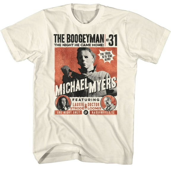 Halloween Poster Style Natural T-Shirt