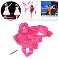 thumbnail image 3 of Varitas de cinta de seda de baile 4 metros de cinta Gimnasia Rítmica Artística Cintas giratorias Varillas para Adultos Baile y juego Baoblaze Cintas de baile de gimnasio, 3 of 7