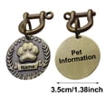 thumbnail image 3 of Solid Brass Engraved Pet ID for Dogs and Cats Nameplates Collar Labels, 3 of 4