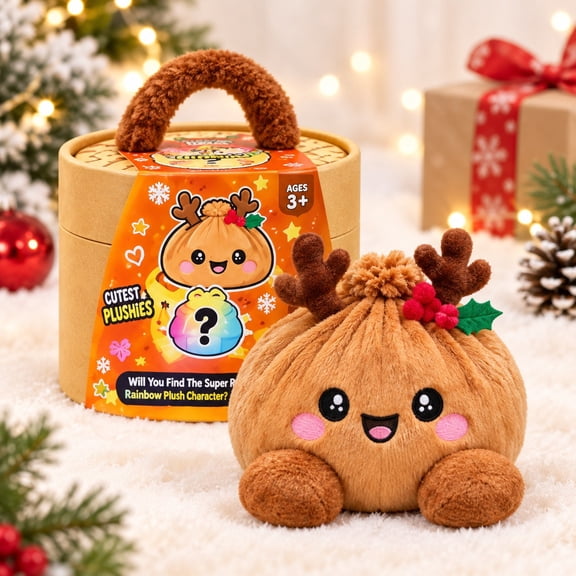 Christmas Bao Plush Collection, 10 Festive Characters, Choose Your Favorite, Soft Holiday Plush Toy, 1 Piece