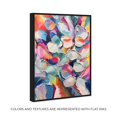 thumbnail image 2 of Some Rainbow Petals Retro Modern Abstract Canvas Wall Art by Art Remedy, Black Floater Frame, 10"x15", 2 of 8