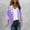 Purple, variant on Sakmal Lightweight Clearance Coats for Women Blue Elbow-Length Cover-Up Cardigan Floral Chiffon Loose Fit Jacket for Ladies