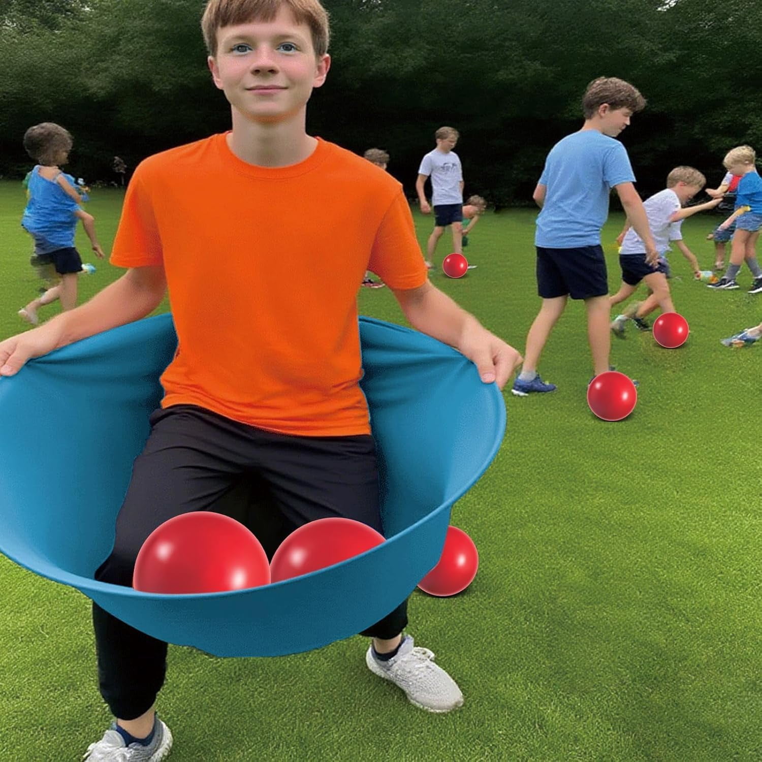 Granny Pants Yard Game, Oversized Granny Pants Outdoor Game for Adults, 8 Elastic Balls+Pump, Perfect for Family Reunion Games, Backyard Gatherings & Team Games