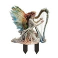 thumbnail image 3 of Bohemian Fairy Flower Pot Decor - Planter Pots Decor & Garden Accessories for Home or Garden (Harp Elf), 3 of 4