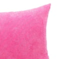 thumbnail image 4 of Funda de almohada de pana suave para sofá, cuadrada, de 20 a 24 pulgadas Rosa roja 50 x 50 cm, 4 of 9