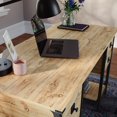 thumbnail image 4 of Sauder® Steel River Desk, Milled Mesquite™, 427653, 4 of 9