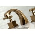 thumbnail image 3 of Kingston Brass KS4983CQL Claremont Widespread Bathroom Faucet with Brass Pop-Up, Antique Brass, 3 of 7