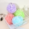 thumbnail image 6 of Unique Bargains 1 Pc Bath Shower Loofah Sponges Body Puffs for Bathroom 5.12"x5.51" Purple, 6 of 6