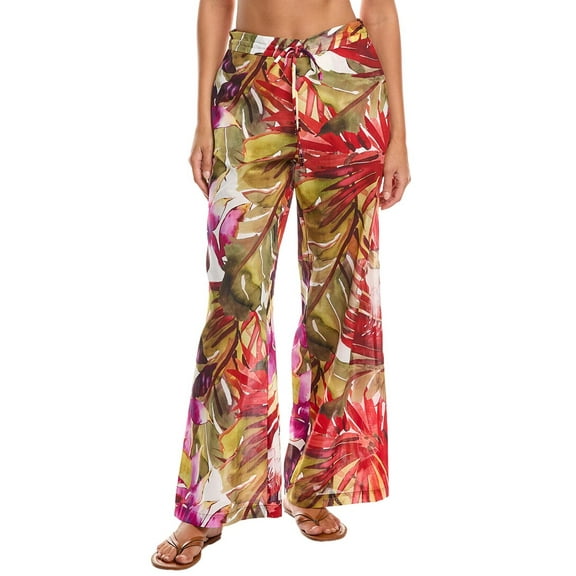 Natori womens Rainforest Cotton Pant, l, Multicolor