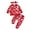 RD1, variant on Infant Girl's Outfits Valentine's Day Heart Prints T Shirt Pants with Headband Stylish Active Cozy Outfits,3-Piece Red,Size 18-24 M