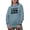 Light Blue, variant on I'll Be in the Basement, Band Musician, Guitarist, Drummer, Vocalist or Music Artist, White Hooded Sweatshirt or Hoodie, 2XL