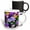 Multicolor, variant on 3drose, Purple and Blue Pansy Flowers on a Flowerbed, 11oz Two-tone Green Mug