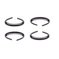 thumbnail image 1 of DMtse Conjunto De 4 Diadema De Plástico De Moda Peine De Dientes Diadema Accesorio De Aro para El Cabello Negro para Mujeres Y Hombres, 1 of 1