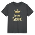 thumbnail image 3 of Graphic Tees for Women Casual Wedding Letter Print Crewneck Short Sleeve Tennis Top for Everyday Women’s T-Shirts ??? Gray XL, 3 of 3